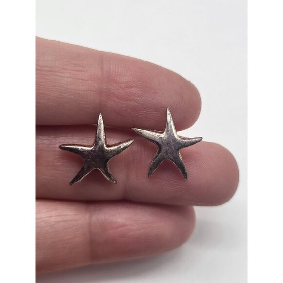 unbranded Jewelry - Starfish 925 Sterling Silver Stud Earrings beach sand ocean vacation coastal